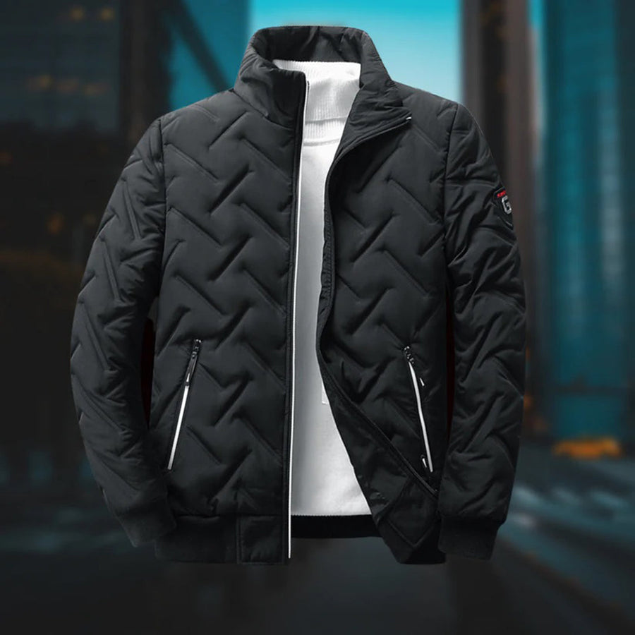 Herren Steppjacke Mit Hohem Kragen | Winter