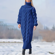 Mara | Damen Maxikleid Strick lang & stilvoll gestaltet