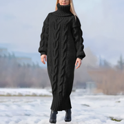 Mara | Damen Maxikleid Strick lang & stilvoll gestaltet