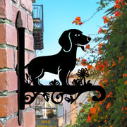 Dachshund Metall Hängender Pflanzentopfständer
