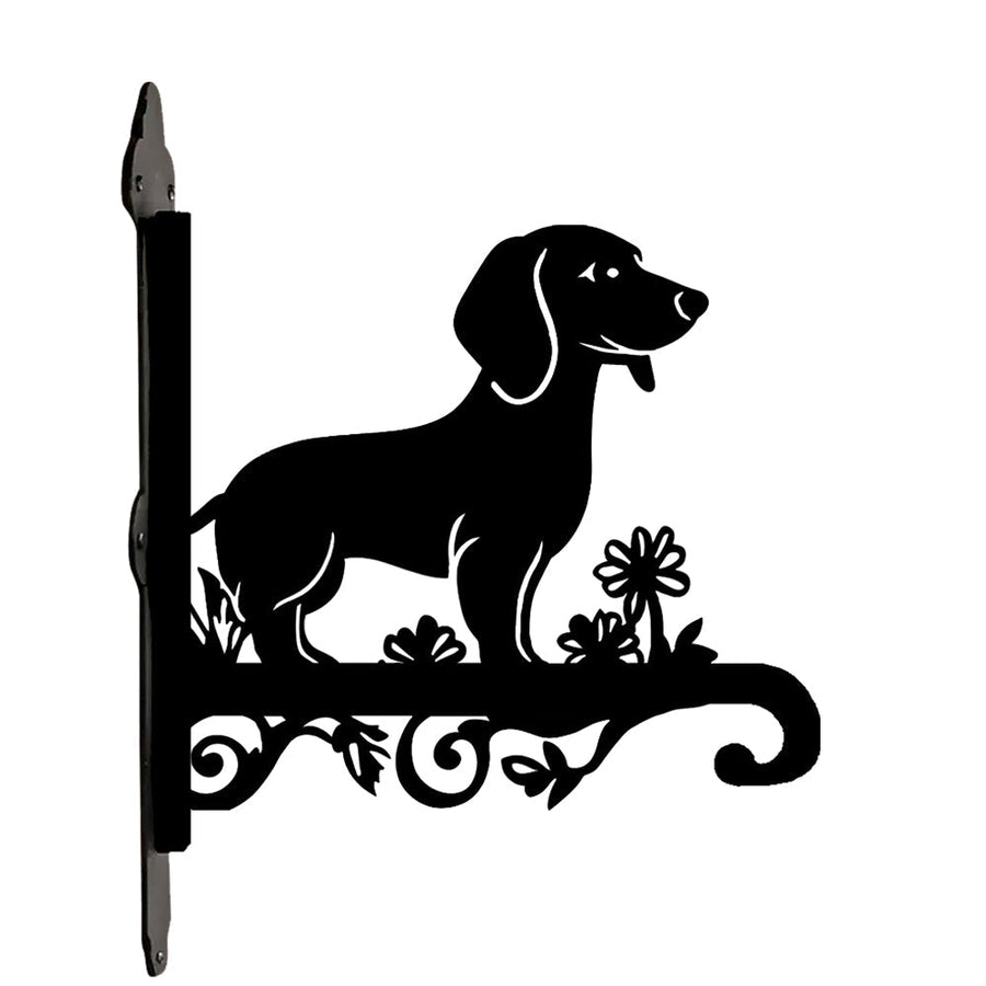 Dachshund Metall Hängender Pflanzentopfständer