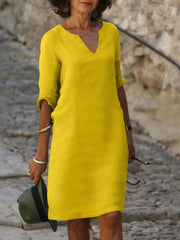 FELINE - GERADE GESCHNITTENES KLEID