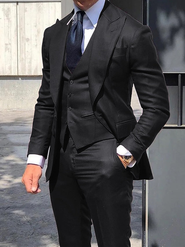Moderner Slim Fit Hochzeitsgast Anzug Für Herren | 3-Teilig