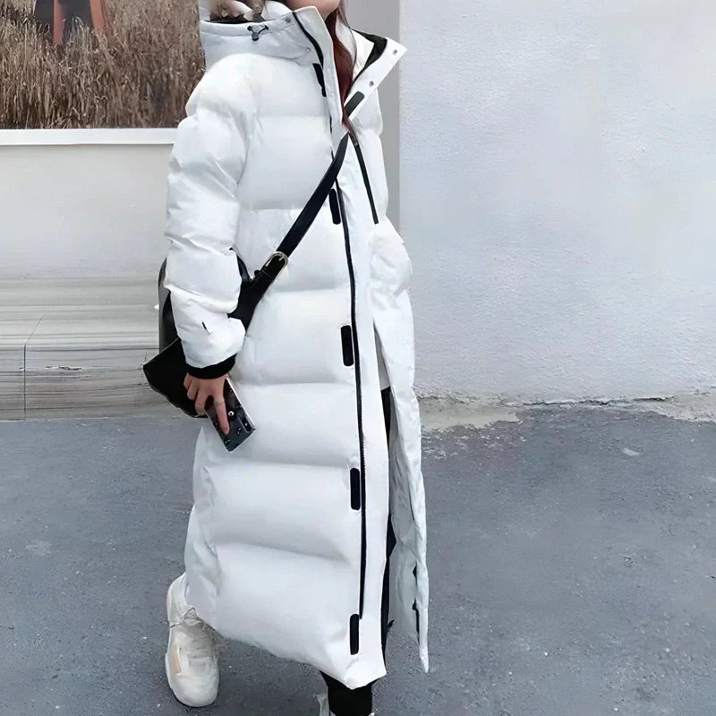 Akazie - Stilvolle und Winddichte Lange Jacke für Frauen