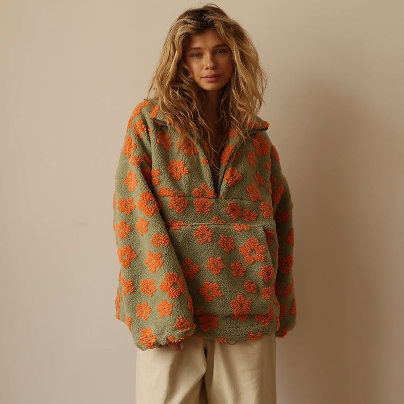 DAISY™ | FLEECE MIT BLUMENMUSTER
