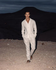 Herren Sommer-Set aus Leinen – Hemd & Hose im entspannten Resort-Stil