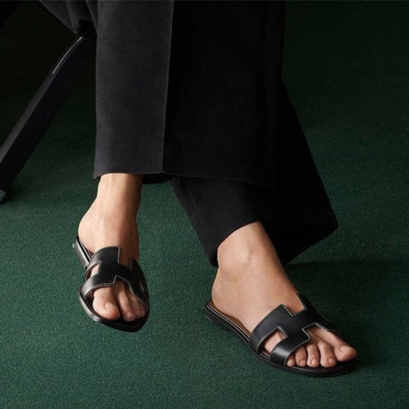 Margot | Flache Riemchensandalen mit Rutschfester Sohle