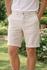Pantaloncini su misura in misto lino | Smart casual da uomo