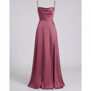 Maxi Kleid Damen | Elegantes Abendkleid lang mit Beinschlitz