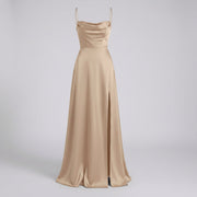 Maxi Kleid Damen | Elegantes Abendkleid lang mit Beinschlitz