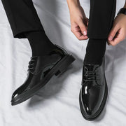 Oliver | Herren Glänzende Schnür-Derby-Schuhe