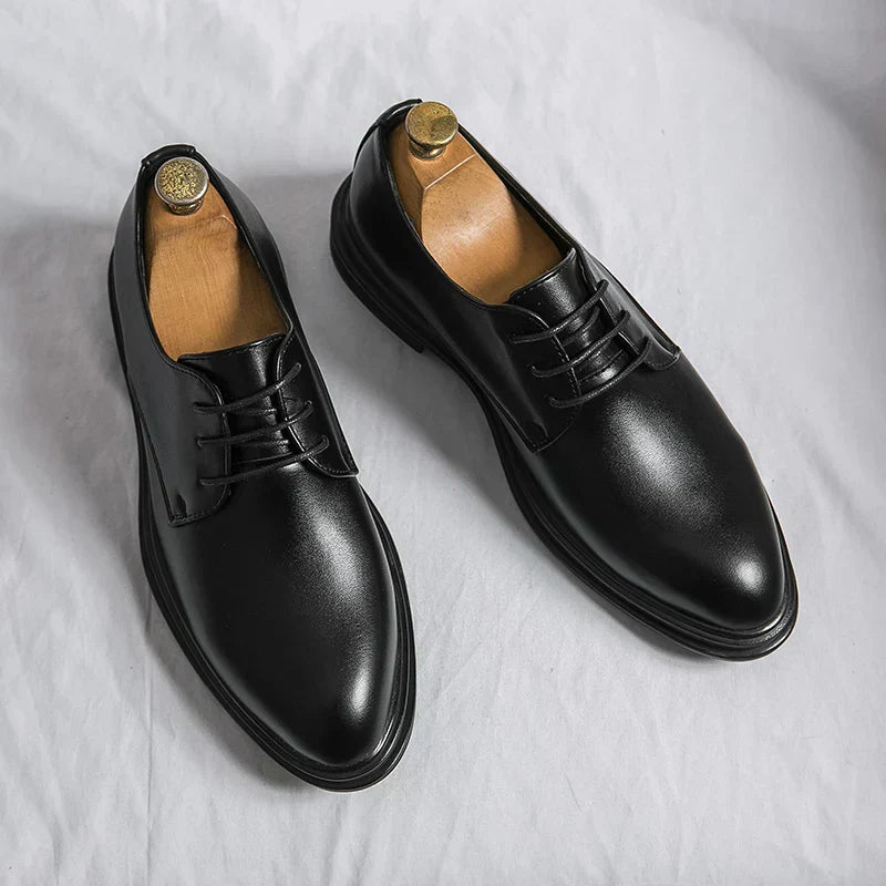 Oliver | Herren Glänzende Schnür-Derby-Schuhe