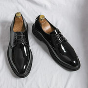 Oliver | Herren Glänzende Schnür-Derby-Schuhe