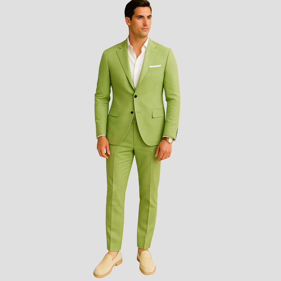 Zweiteiliger Slim-Fit-Anzug für Herren – Moderner, maßgeschneiderter Business-Look