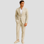 Zweiteiliger Slim-Fit-Anzug für Herren – Moderner, maßgeschneiderter Business-Look