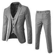 Elegantes 3-teiliges Herren-Set – Blazer, Hose & Weste im formellen, maßgeschneiderten Stil