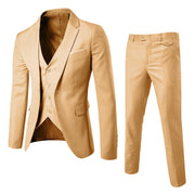 Elegantes 3-teiliges Herren-Set – Blazer, Hose & Weste im formellen, maßgeschneiderten Stil