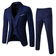 Elegantes 3-teiliges Herren-Set – Blazer, Hose & Weste im formellen, maßgeschneiderten Stil