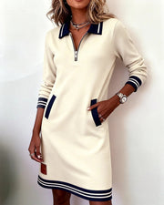 Midikleid Damen | Polo-Kragen & Sportlich Elegant