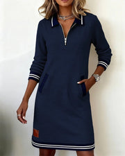 Midikleid Damen | Polo-Kragen & Sportlich Elegant