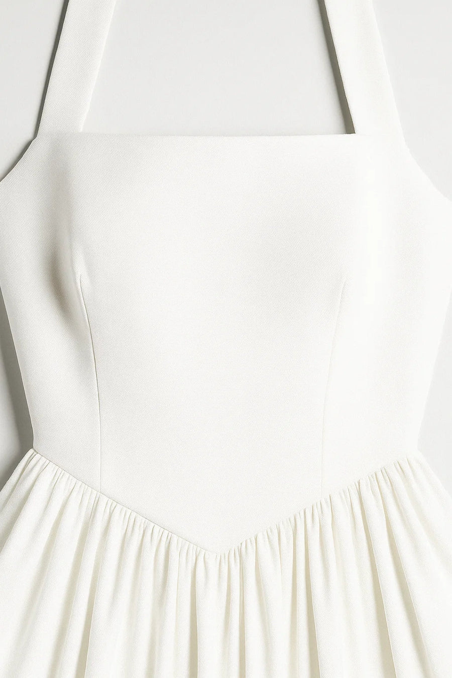 Abito midi da donna con collo halter linea a | Abito da cerimonia