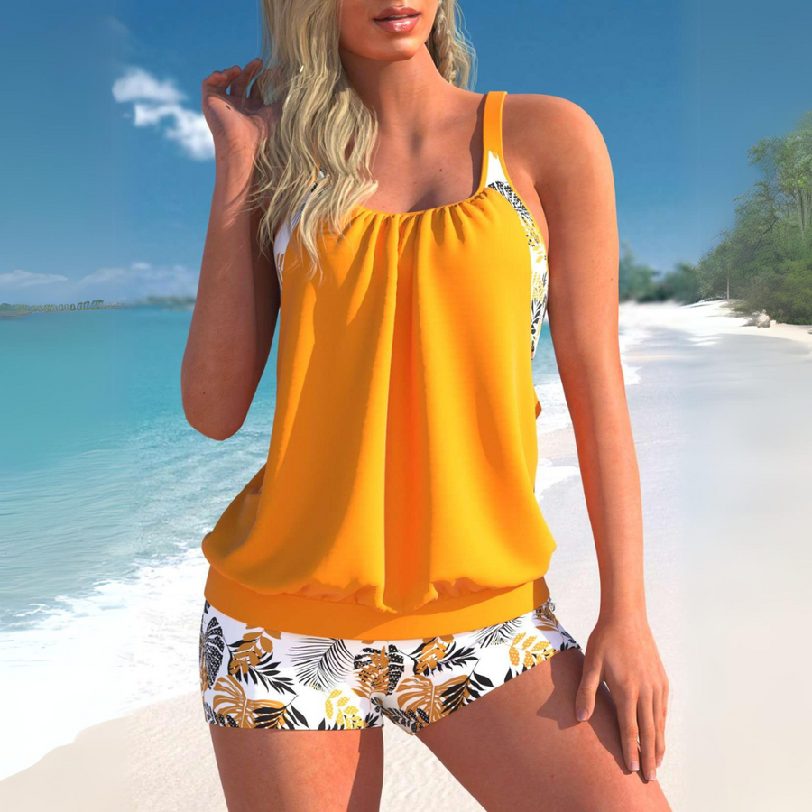 Heidi-Mode | Spitzenstreifen Tankini Set