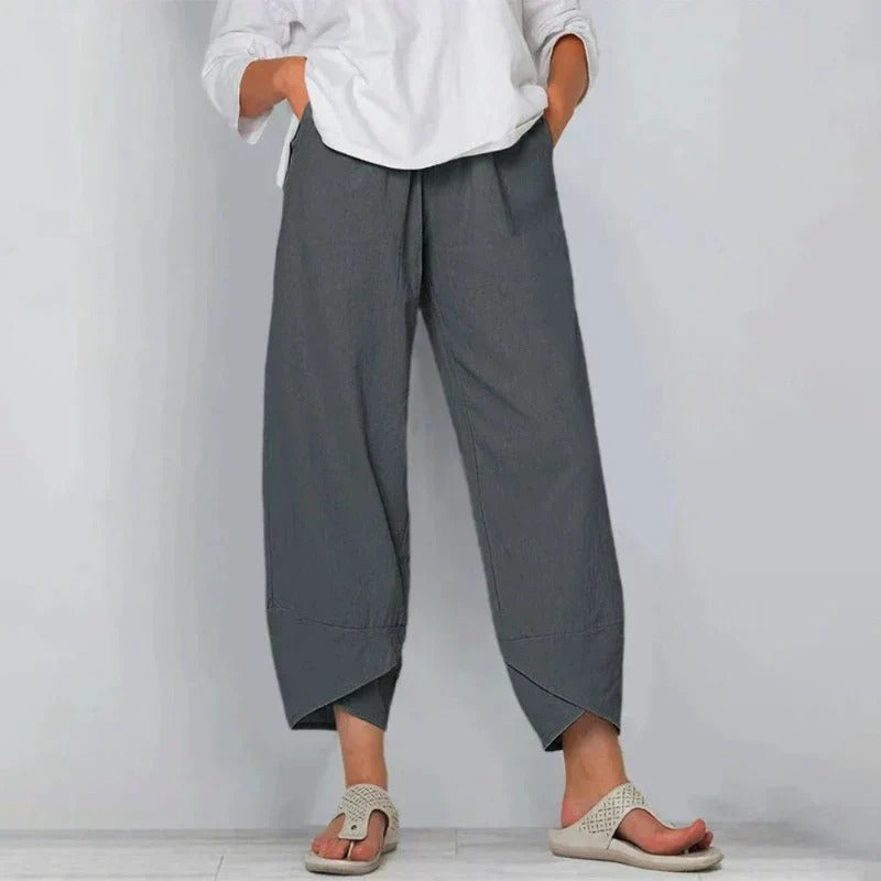 Moderne Hosen mit Überlappungs-Saumdesign