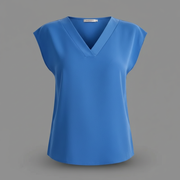 Blusa estiva moderna donna | Bluse a manica corta con scollo a V