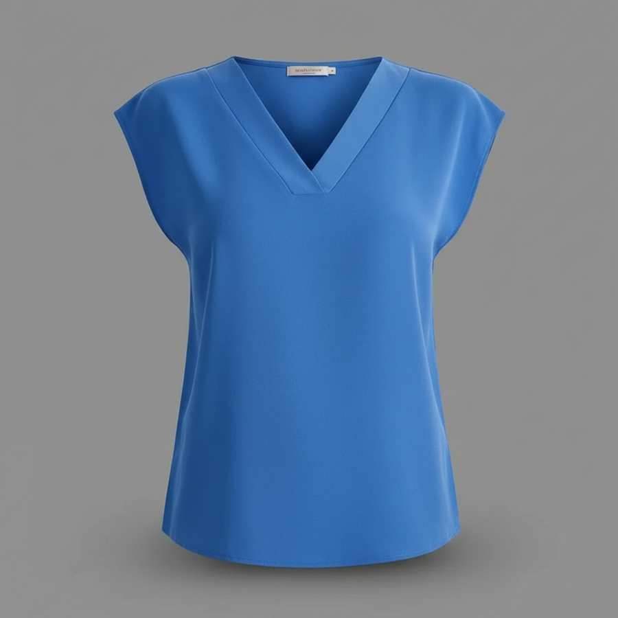 Blusa estiva moderna donna | Bluse a manica corta con scollo a V