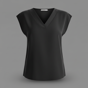 Blusa estiva moderna donna | Bluse a manica corta con scollo a V