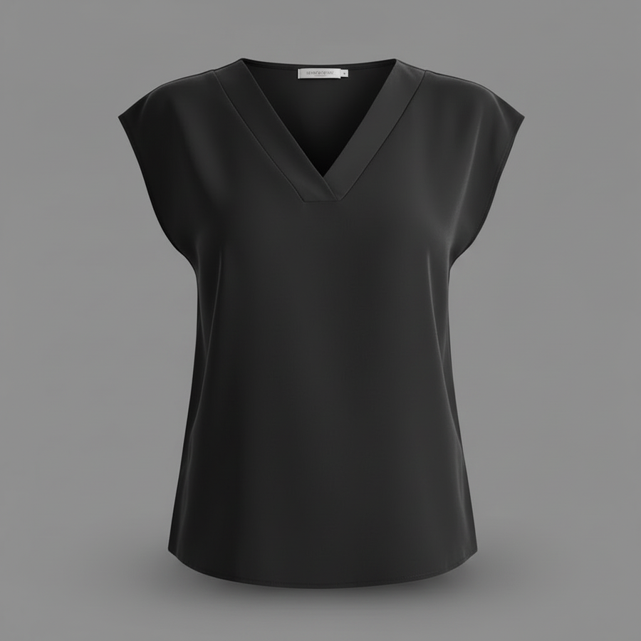 Blusa estiva moderna donna | Bluse a manica corta con scollo a V