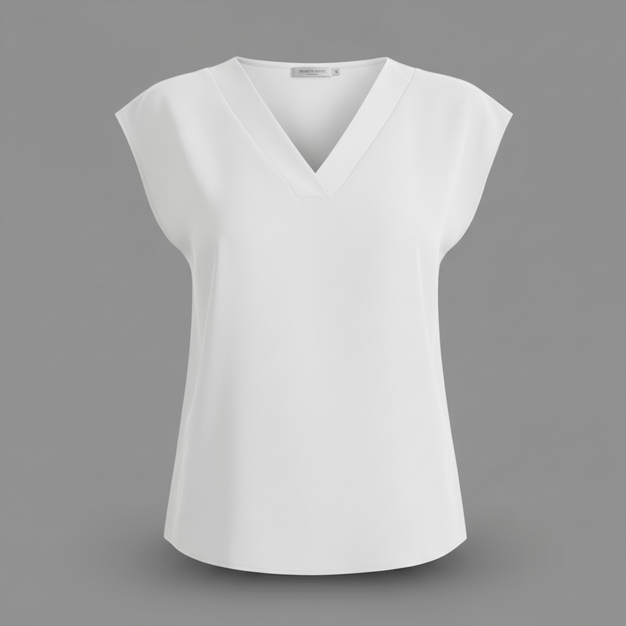 Blusa estiva moderna donna | Bluse a manica corta con scollo a V