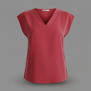 Blusa estiva moderna donna | Bluse a manica corta con scollo a V