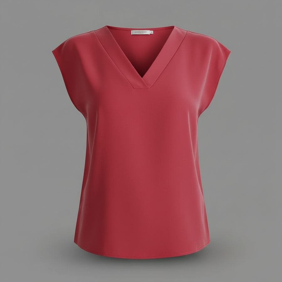 Blusa estiva moderna donna | Bluse a manica corta con scollo a V