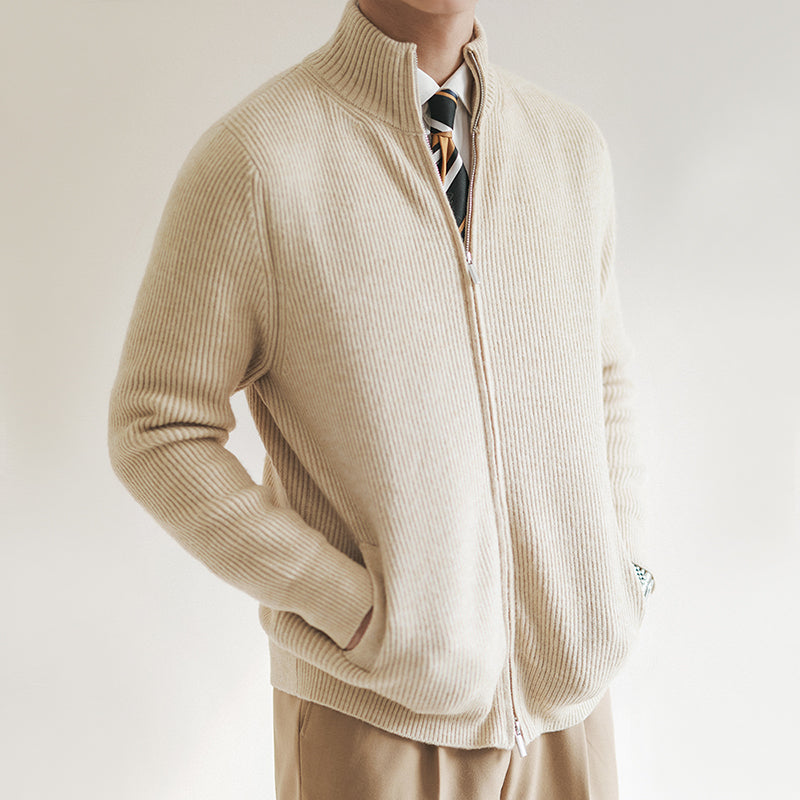 Moderne Strickjacke mit Elegantem Reißverschluss