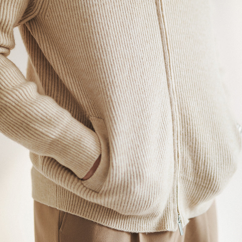 Moderne Strickjacke mit Elegantem Reißverschluss