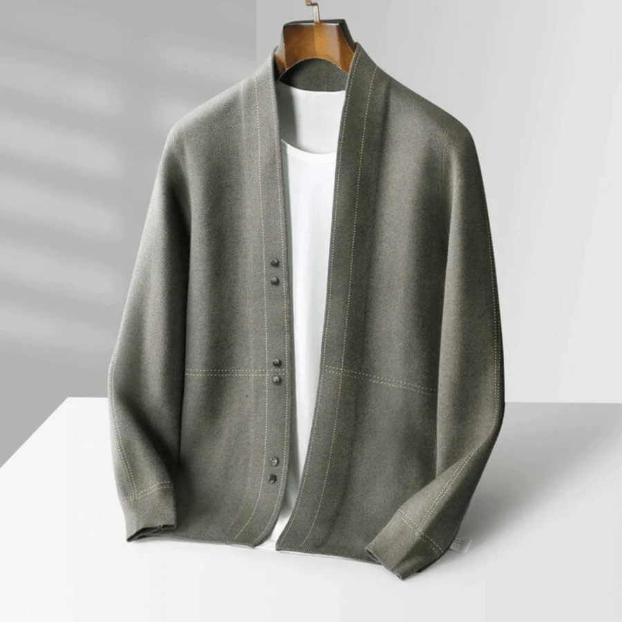 Moderne Strickjacke mit offener Vorderseite