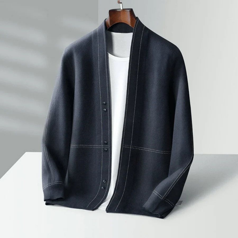 Moderne Strickjacke mit offener Vorderseite