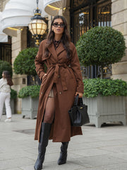 Molly suede Trenchcoat