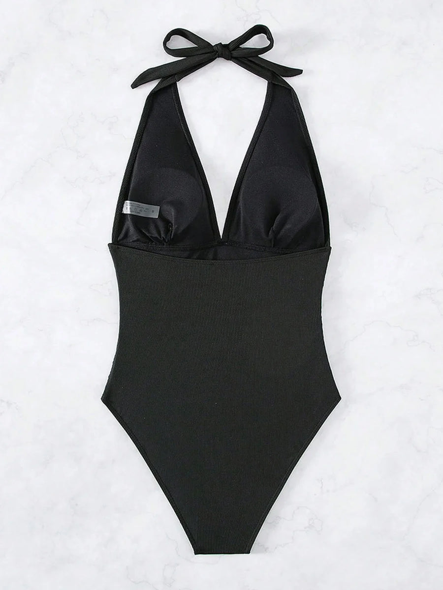 Monokini da donna | Costume da bagno sexy con scollo a V