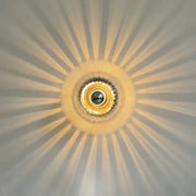 Design Glas Wandleuchte – Moderne Wandlampe mit Strahlen-Effekt