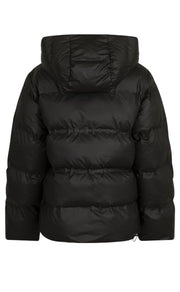 Schwarze Daunenjacke Für Damen | Mit Kapuze