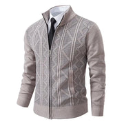 Herren Winter Strickjacke | Mit Reißverschluss