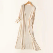 Heidi-Mode | Lange Offene Front Strickjacke