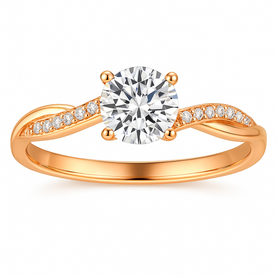 Noa | Anello da donna elegante placcato oro