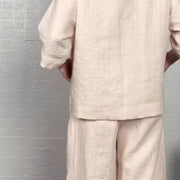 Zweiteiler Damen Sommer | Weites Bein & Minimalistisches Lagen-Design