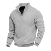 Herrenstrickpullover Mit Halbem Reißverschluss | Langarm
