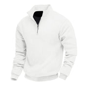 Herrenstrickpullover Mit Halbem Reißverschluss | Langarm