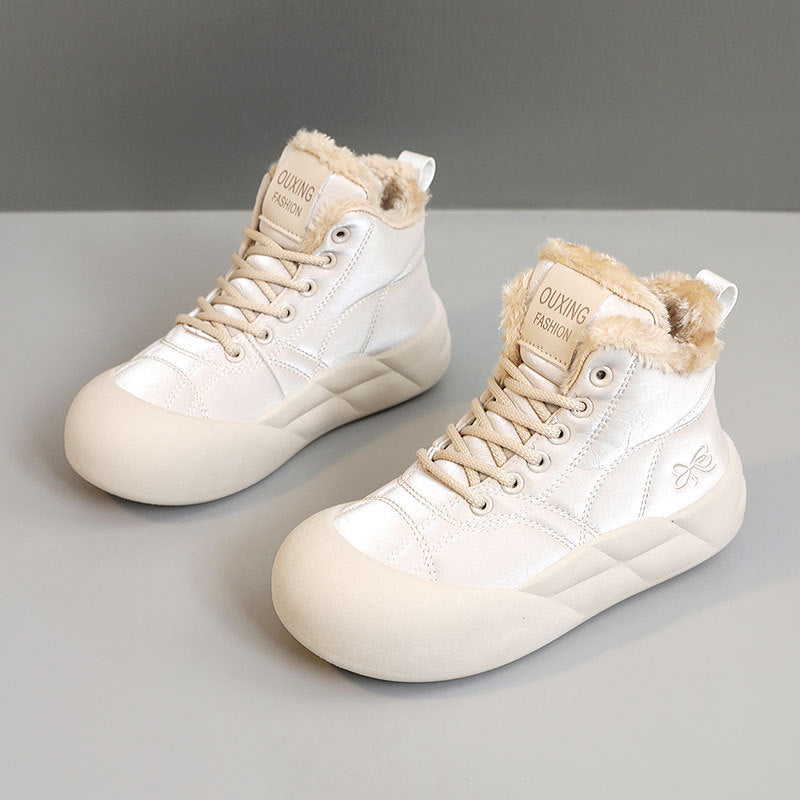 Damen modische Winterstiefel mit warmem Innenfutter und rutschfester Sohle