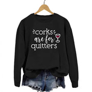 Damen Sweatshirt mit kreativem Spruch und lässigem Schnitt